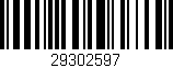Código de barras (EAN, GTIN, SKU, ISBN): '29302597'