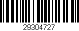 Código de barras (EAN, GTIN, SKU, ISBN): '29304727'