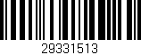 Código de barras (EAN, GTIN, SKU, ISBN): '29331513'