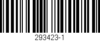 Código de barras (EAN, GTIN, SKU, ISBN): '293423-1'