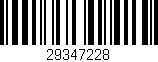 Código de barras (EAN, GTIN, SKU, ISBN): '29347228'