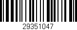 Código de barras (EAN, GTIN, SKU, ISBN): '29351047'