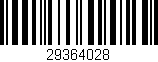 Código de barras (EAN, GTIN, SKU, ISBN): '29364028'