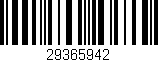 Código de barras (EAN, GTIN, SKU, ISBN): '29365942'