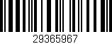 Código de barras (EAN, GTIN, SKU, ISBN): '29365967'