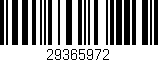 Código de barras (EAN, GTIN, SKU, ISBN): '29365972'