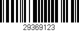 Código de barras (EAN, GTIN, SKU, ISBN): '29369123'