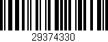 Código de barras (EAN, GTIN, SKU, ISBN): '29374330'