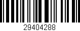 Código de barras (EAN, GTIN, SKU, ISBN): '29404288'