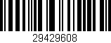 Código de barras (EAN, GTIN, SKU, ISBN): '29429608'