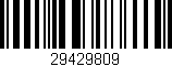 Código de barras (EAN, GTIN, SKU, ISBN): '29429809'