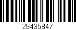 Código de barras (EAN, GTIN, SKU, ISBN): '29435847'