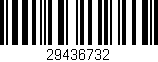 Código de barras (EAN, GTIN, SKU, ISBN): '29436732'