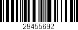 Código de barras (EAN, GTIN, SKU, ISBN): '29455692'