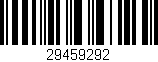 Código de barras (EAN, GTIN, SKU, ISBN): '29459292'