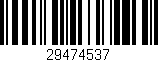 Código de barras (EAN, GTIN, SKU, ISBN): '29474537'