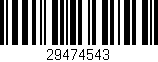 Código de barras (EAN, GTIN, SKU, ISBN): '29474543'