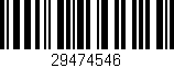 Código de barras (EAN, GTIN, SKU, ISBN): '29474546'