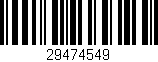Código de barras (EAN, GTIN, SKU, ISBN): '29474549'