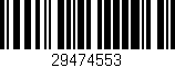 Código de barras (EAN, GTIN, SKU, ISBN): '29474553'