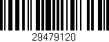Código de barras (EAN, GTIN, SKU, ISBN): '29479120'