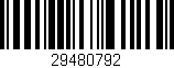 Código de barras (EAN, GTIN, SKU, ISBN): '29480792'