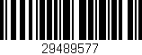 Código de barras (EAN, GTIN, SKU, ISBN): '29489577'