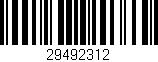 Código de barras (EAN, GTIN, SKU, ISBN): '29492312'