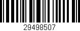 Código de barras (EAN, GTIN, SKU, ISBN): '29498507'