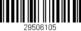 Código de barras (EAN, GTIN, SKU, ISBN): '29506105'