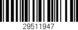Código de barras (EAN, GTIN, SKU, ISBN): '29511947'