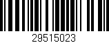 Código de barras (EAN, GTIN, SKU, ISBN): '29515023'