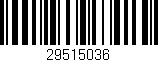 Código de barras (EAN, GTIN, SKU, ISBN): '29515036'