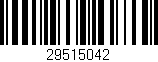 Código de barras (EAN, GTIN, SKU, ISBN): '29515042'