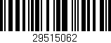 Código de barras (EAN, GTIN, SKU, ISBN): '29515062'
