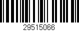 Código de barras (EAN, GTIN, SKU, ISBN): '29515066'