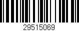 Código de barras (EAN, GTIN, SKU, ISBN): '29515069'