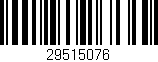 Código de barras (EAN, GTIN, SKU, ISBN): '29515076'
