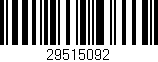 Código de barras (EAN, GTIN, SKU, ISBN): '29515092'