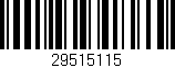 Código de barras (EAN, GTIN, SKU, ISBN): '29515115'