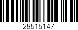Código de barras (EAN, GTIN, SKU, ISBN): '29515147'
