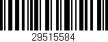 Código de barras (EAN, GTIN, SKU, ISBN): '29515584'