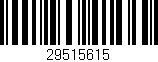 Código de barras (EAN, GTIN, SKU, ISBN): '29515615'