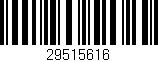Código de barras (EAN, GTIN, SKU, ISBN): '29515616'