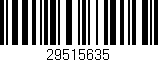 Código de barras (EAN, GTIN, SKU, ISBN): '29515635'