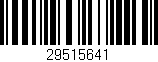 Código de barras (EAN, GTIN, SKU, ISBN): '29515641'