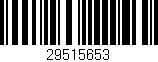 Código de barras (EAN, GTIN, SKU, ISBN): '29515653'