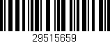 Código de barras (EAN, GTIN, SKU, ISBN): '29515659'