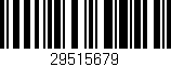 Código de barras (EAN, GTIN, SKU, ISBN): '29515679'
