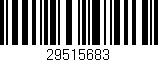 Código de barras (EAN, GTIN, SKU, ISBN): '29515683'